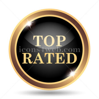 Top rated gold icon.