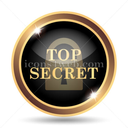 Top secret gold icon. - Website icons