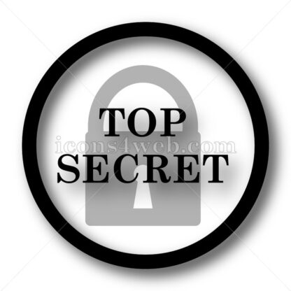 Top secret simple icon. Top secret simple button. - Website icons