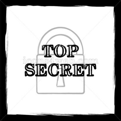 Top secret sketch icon. - Website icons