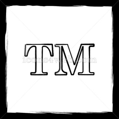 Trade mark sketch icon. - Website icons