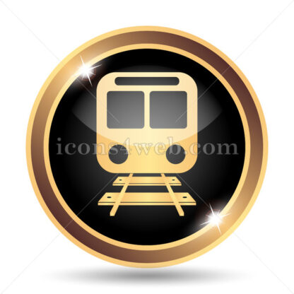 Train gold icon. - Website icons