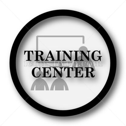 Training center simple icon. Training center simple button. - Website icons