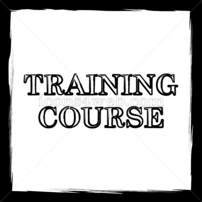 Training course sketch icon. - Website icons
