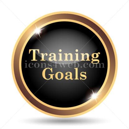 Training goals gold icon. - Website icons