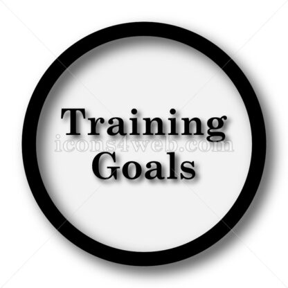 Training goals simple icon. Training goals simple button. - Website icons