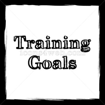 Training goals sketch icon. - Website icons