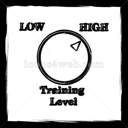 Training level sketch icon. - Website icons