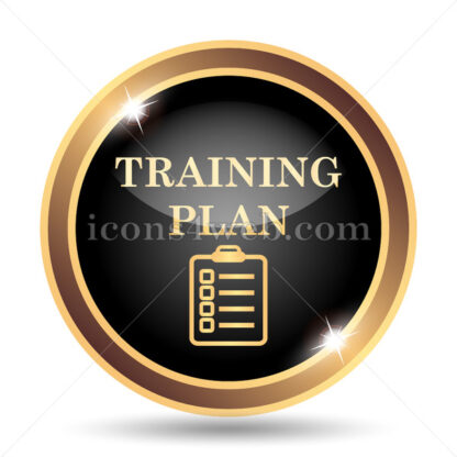 Training plan gold icon. - Website icons