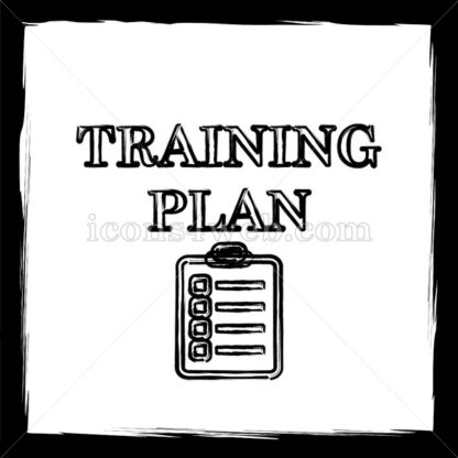 Training plan sketch icon. - Website icons