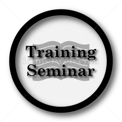 Training seminar simple icon. Training seminar simple button. - Website icons