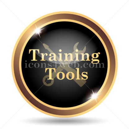 Training tools gold icon. - Website icons