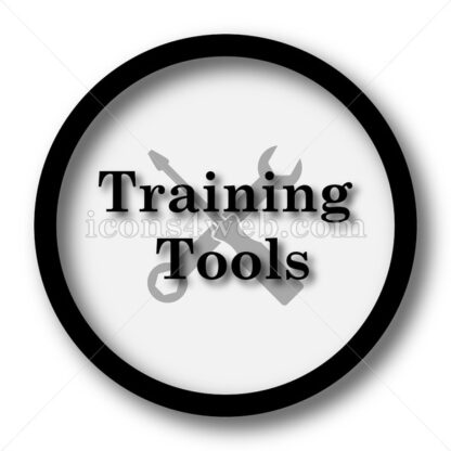 Training tools simple icon. Training tools simple button. - Website icons