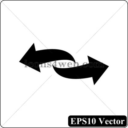 Transfer arrow black icon. EPS10 vector. - Website icons