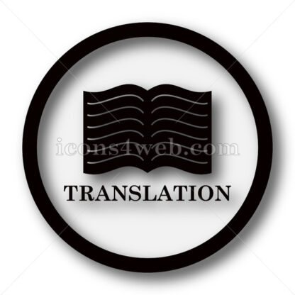 Translation book simple icon. Translation book simple button. - Website icons