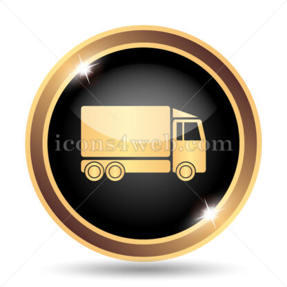 Truck gold icon. - Website icons