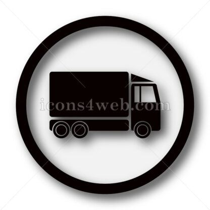Truck simple icon. Truck simple button. - Website icons