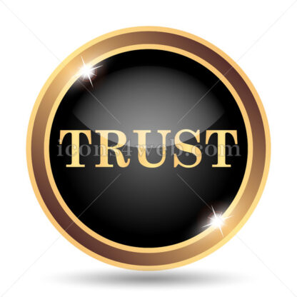 Trust gold icon. - Website icons
