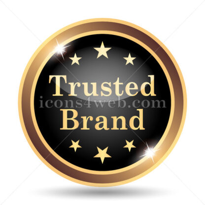 Trusted brand gold icon. - Website icons