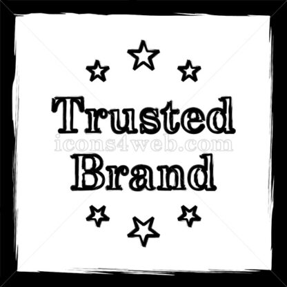 Trusted brand sketch icon. - Website icons