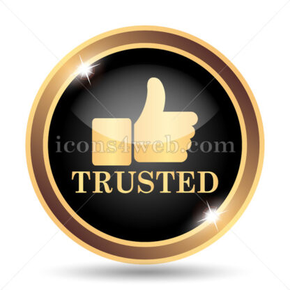 Trusted gold icon. - Website icons