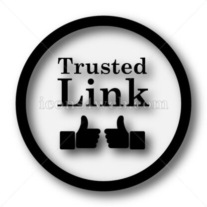 Trusted link simple icon. Trusted link simple button. - Website icons