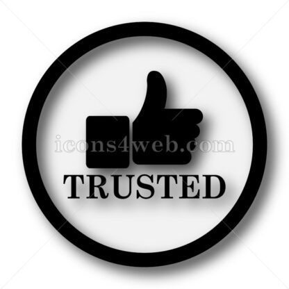Trusted simple icon. Trusted simple button. - Website icons