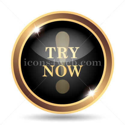 Try now gold icon. - Website icons