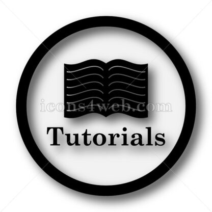 Tutorials simple icon. Tutorials simple button. - Website icons