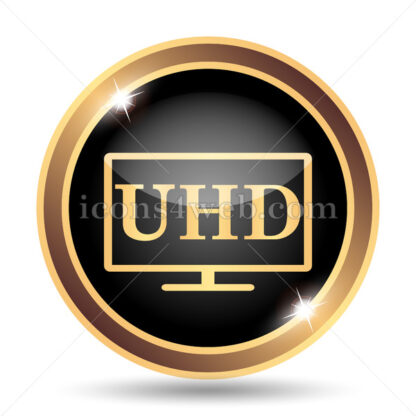 Ultra HD gold icon. - Website icons