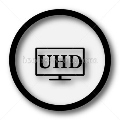Ultra HD simple icon. Ultra HD simple button. - Website icons