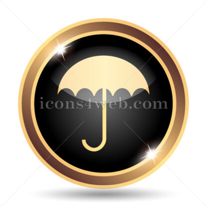 Umbrella gold icon. - Website icons