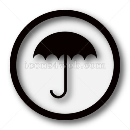 Umbrella simple icon. Umbrella simple button. - Website icons