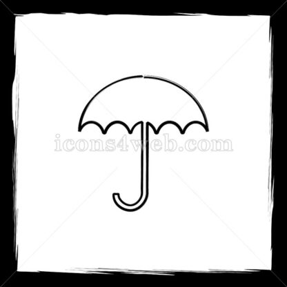 Umbrella sketch icon. - Website icons