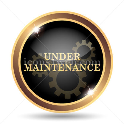 Under maintenance gold icon. - Website icons