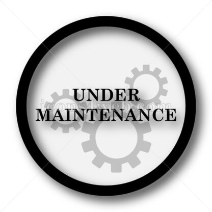 Under maintenance simple icon. Under maintenance simple button. - Website icons