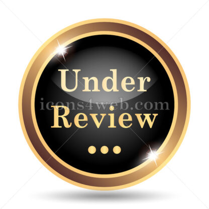 Under review gold icon. - Website icons