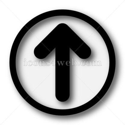 Up arrow simple icon. Up arrow simple button. - Website icons