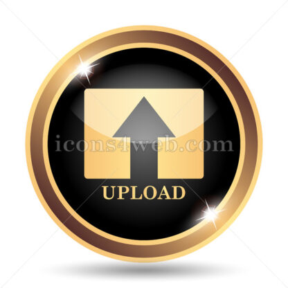 Upload gold icon. - Website icons