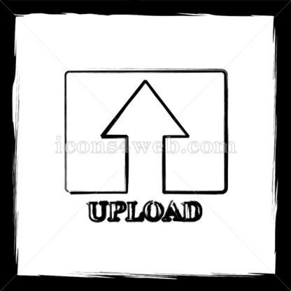 Upload sketch icon. - Website icons