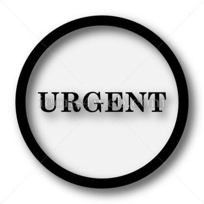 Urgent simple icon. Urgent simple button. - Website icons