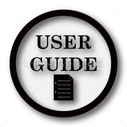 User guide simple icon. User guide simple button. - Website icons