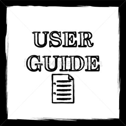 User guide sketch icon. - Website icons
