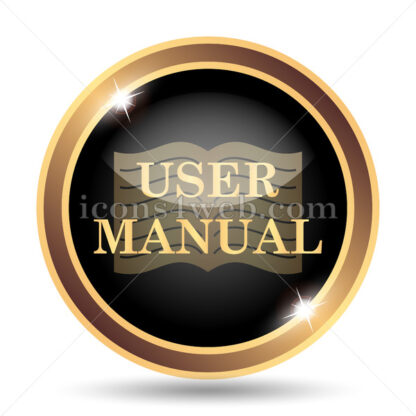 User manual gold icon. - Website icons
