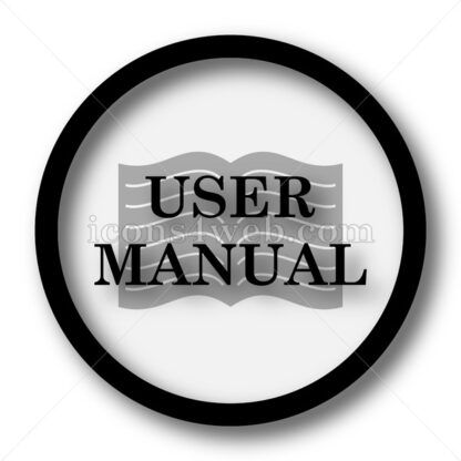 User manual simple icon. User manual simple button. - Website icons