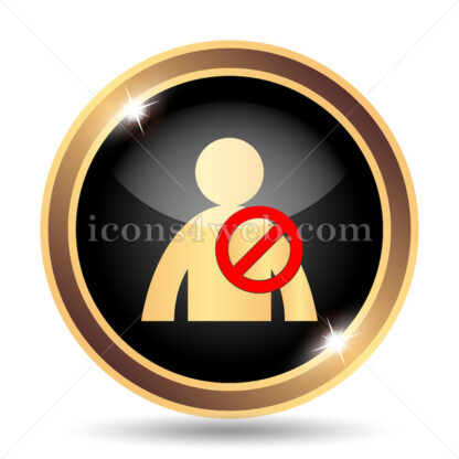 User offline gold icon. - Website icons