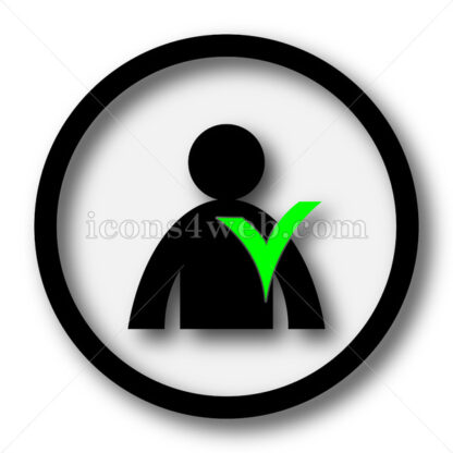 User online simple icon. User online simple button. - Website icons