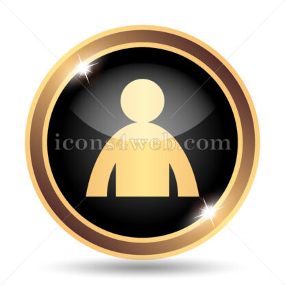 User profile gold icon. - Website icons