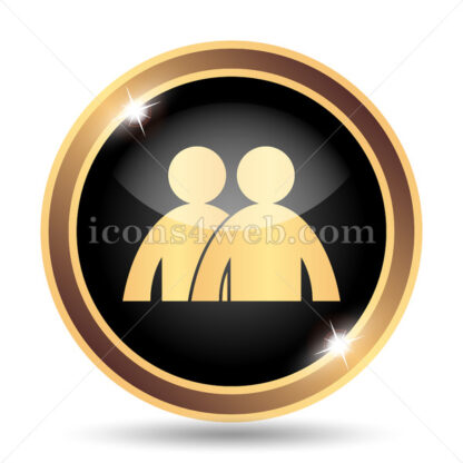 Users gold icon. - Website icons