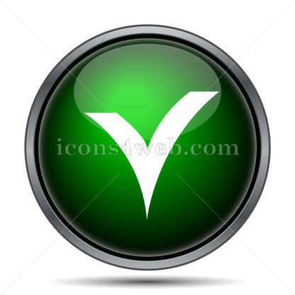 V checked internet icon. - Website icons